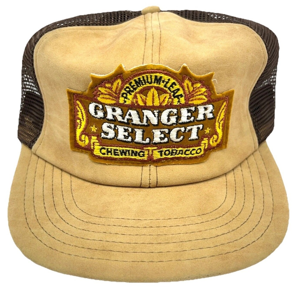 Vintage Granger Select Trucker Hat Cap SnapBack USA Chewing Tobacco 80s Patch C